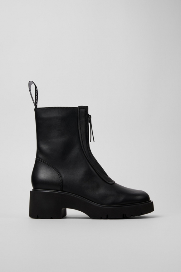 Neu Eingetroffen Camper Milah - Schwarze Stiefeletten aus Leder für Damen. Neu Eingetroffen Camper Milah - Schwarze Stiefeletten aus Leder für Damen.
