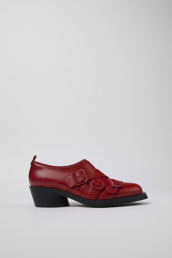 Neu Eingetroffen Camper Twins - Roter Lederschuh für Damen Neu Eingetroffen Camper Twins - Roter Lederschuh für Damen