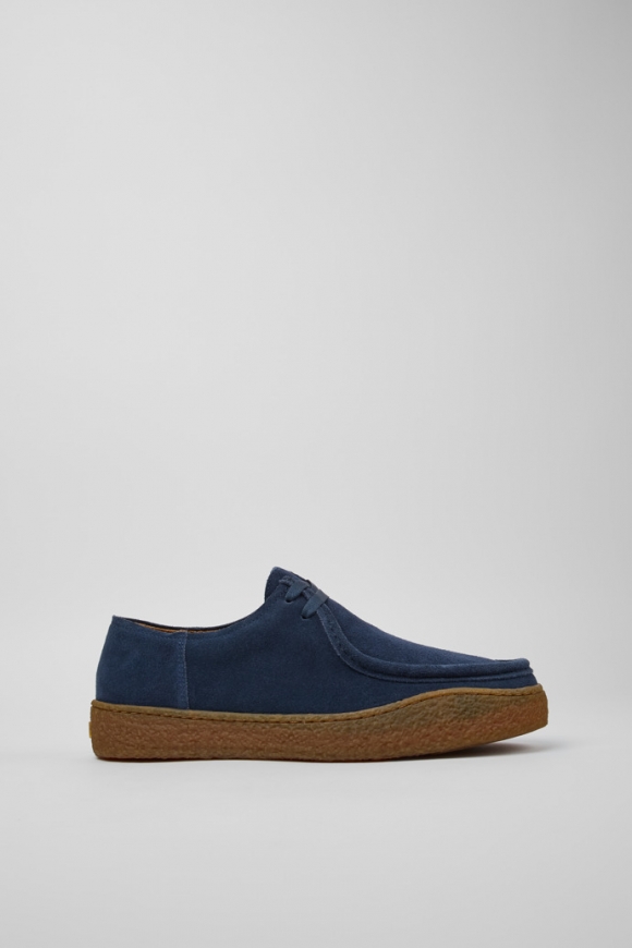 Neu Eingetroffen Camper Peu Terreno - Blauer Herrenschuh aus Nubukleder