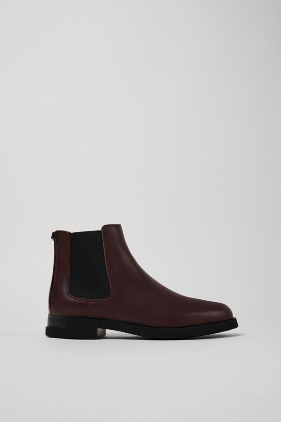 Neu Eingetroffen Camper Iman - Weinroter Chelseastiefel für Damen aus Leder Neu Eingetroffen Camper Iman - Weinroter Chelseastiefel für Damen aus Leder