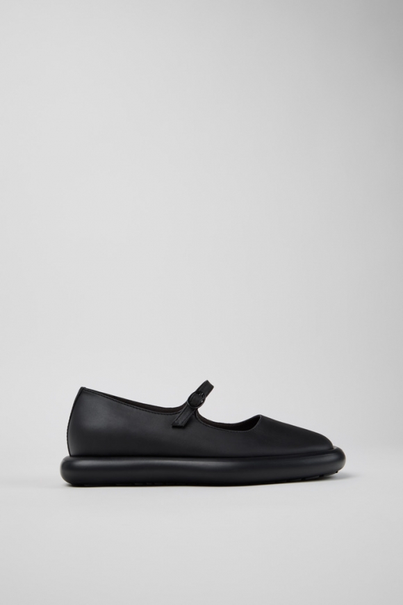 Neu Eingetroffen Camper Onda - Schwarzer Lederballerina für Damen. Neu Eingetroffen Camper Onda - Schwarzer Lederballerina für Damen.