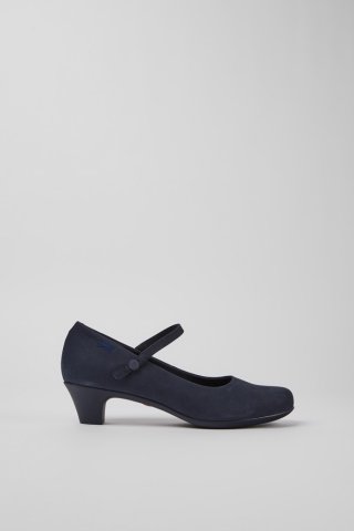 Neu Eingetroffen Camper Helena - Blauer Damenschuh aus Nubukleder.