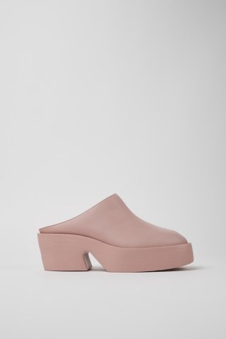 Neu Eingetroffen Camper Billie - Rosa Lederclogs für Damen