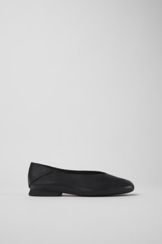 Neu Eingetroffen Camper Casi Myra - Schwarzer Lederballerina für Damen.