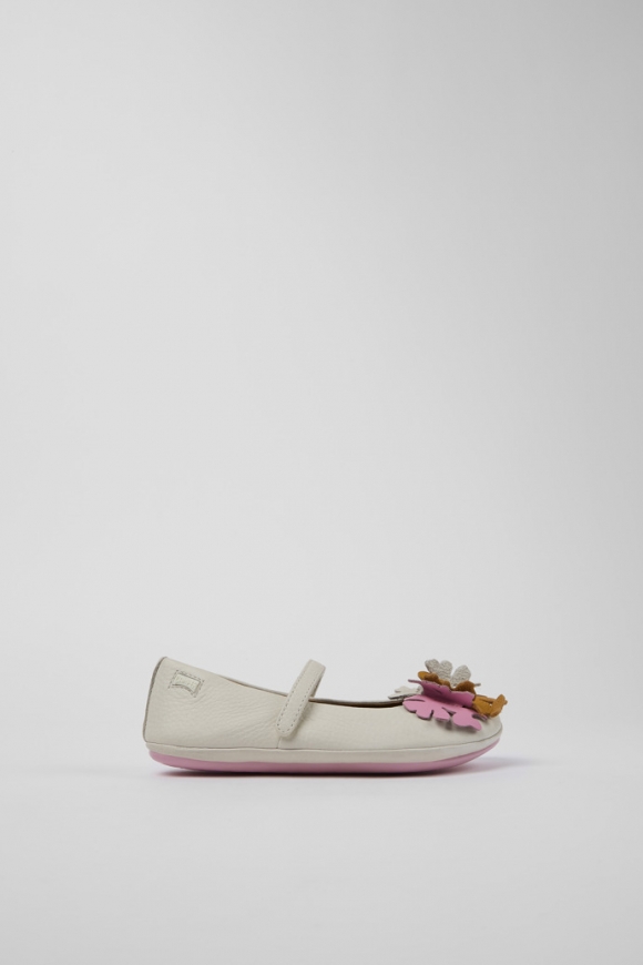 Neu Eingetroffen Camper Twins - Weißer Mary Jane-Schuh aus Leder Neu Eingetroffen Camper Twins - Weißer Mary Jane-Schuh aus Leder