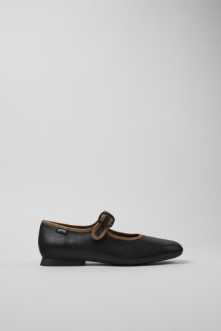 Neu Eingetroffen Camper Twins - Schwarze Damenballerinas aus Leder