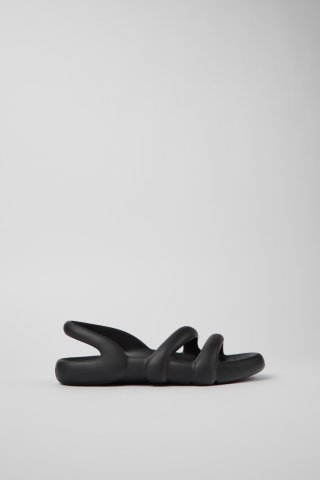 Neu Eingetroffen Camper Kobarah Flat Wide - Schwarze Sandalen.