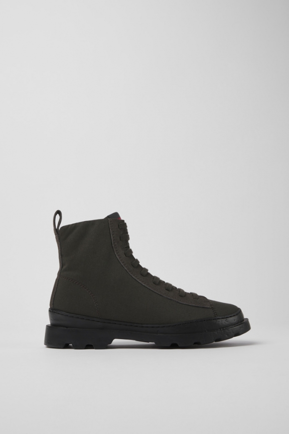 Neu Eingetroffen Camper Brutus - Graue Damenstiefelette aus Textil und Nubukleder Neu Eingetroffen Camper Brutus - Graue Damenstiefelette aus Textil und Nubukleder
