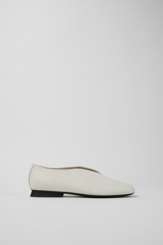 Neu Eingetroffen Camper Casi Myra - Weißer Frauenschuh aus Leder.