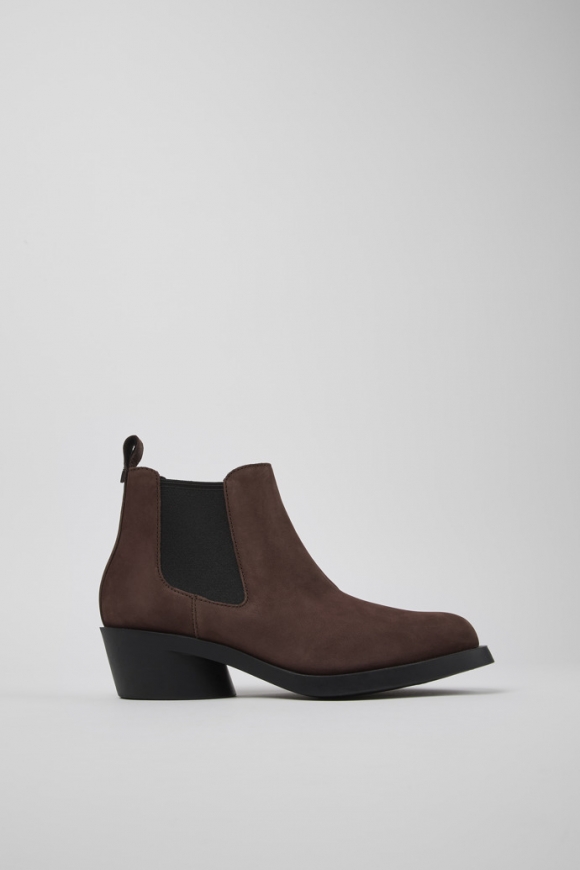 Neu Eingetroffen Camper Bonnie - Braune Damenstiefelette aus Nubukleder