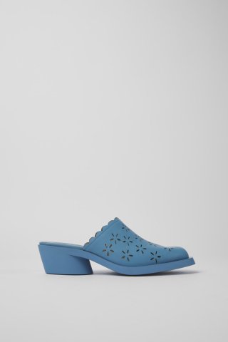 Neu Eingetroffen Camper Bonnie - Blaue Damenpantolette aus Leder