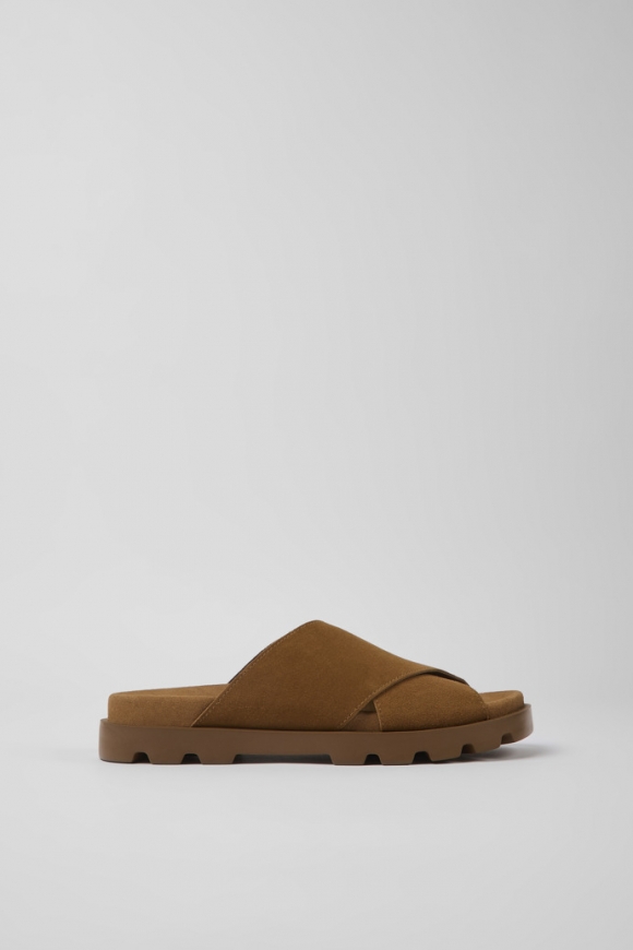 Neu Eingetroffen Camper Brutus Sandal - Damensandale aus Nubukleder in Braun Neu Eingetroffen Camper Brutus Sandal - Damensandale aus Nubukleder in Braun