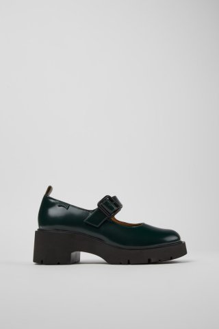 Neu Eingetroffen Camper Milah - Grüne Mary Jane-Lederschuhe für Damen