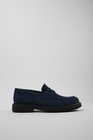Neu Eingetroffen Camper Norman - Blauer Herrenschuh aus Nubukleder.