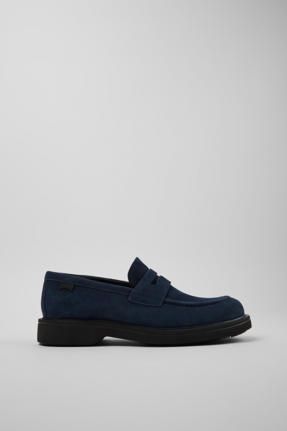 Neu Eingetroffen Camper Norman - Blauer Herrenschuh aus Nubukleder.
