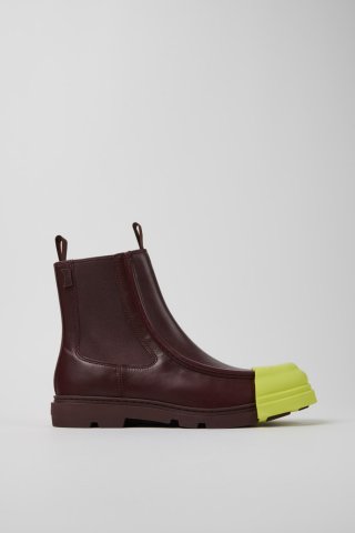 Neu Eingetroffen Camper Junction - Weinrote Lederstiefeletten für Herren