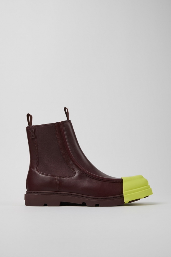 Neu Eingetroffen Camper Junction - Weinrote Lederstiefeletten für Herren Neu Eingetroffen Camper Junction - Weinrote Lederstiefeletten für Herren
