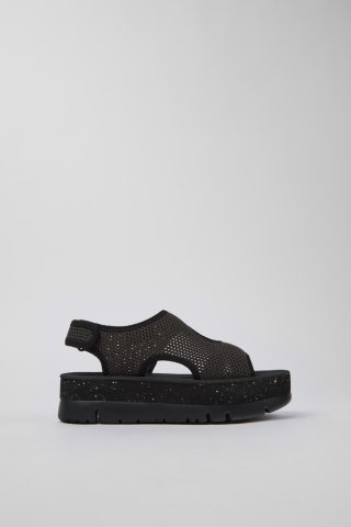 Neu Eingetroffen Camper Oruga Up - Graue Damensandale aus Textil