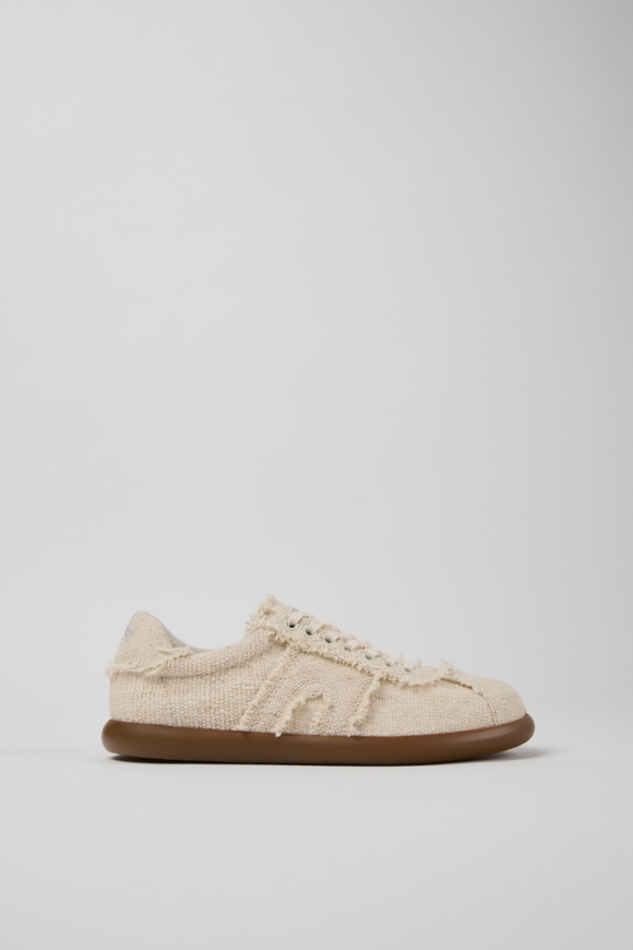 Neu Eingetroffen Camper Pelotas Soller - Beiger Sneaker aus Bio-Baumwolle für Damen. Neu Eingetroffen Camper Pelotas Soller - Beiger Sneaker aus Bio-Baumwolle für Damen.