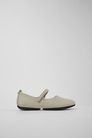 Neu Eingetroffen Camper Right Nina - Grauer Lederschuh für Damen.