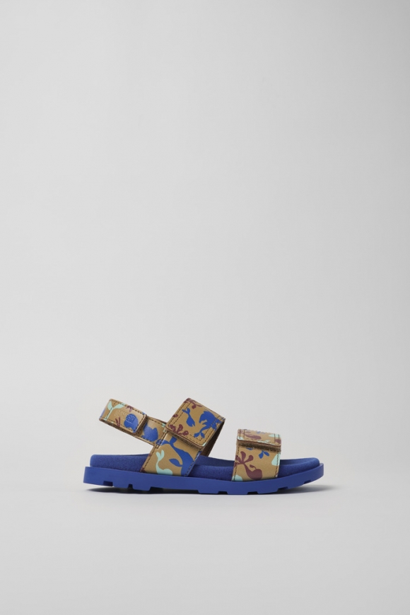 Neu Eingetroffen Camper Brutus Sandal - Mehrfarbige Ledersandalen mit Doppelriemen Neu Eingetroffen Camper Brutus Sandal - Mehrfarbige Ledersandalen mit Doppelriemen