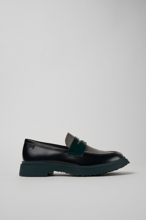 Neu Eingetroffen Camper Twins - Schwarzer und grauer Herrenloafer aus Leder Neu Eingetroffen Camper Twins - Schwarzer und grauer Herrenloafer aus Leder