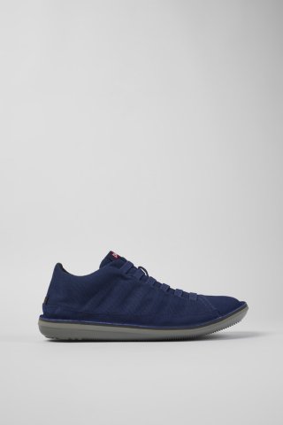 Neu Eingetroffen Camper Beetle - Blaue Herrenbasketballstiefel aus Textil/Nubukleder