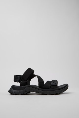 Neu Eingetroffen Camper Drift Trail Sandal - Schwarze Herrensandalette aus Recycling-PET.