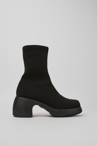 Neu Eingetroffen Camper Thelma TENCEL® - Schwarzer Damenstiefel aus Textil Neu Eingetroffen Camper Thelma TENCEL® - Schwarzer Damenstiefel aus Textil