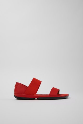 Neu Eingetroffen Camper Right - Rote Ledersandale für Damen. Neu Eingetroffen Camper Right - Rote Ledersandale für Damen.