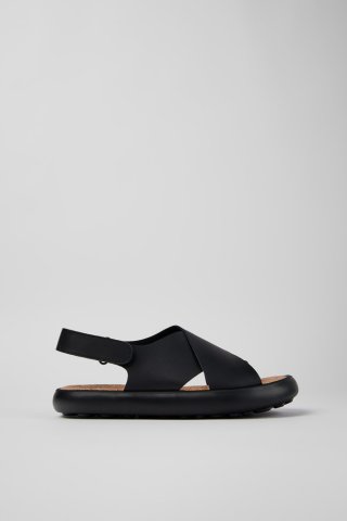 Neu Eingetroffen Camper Pelotas Flota - Schwarze Damensandalen aus Leder mit Kreuzriemen Neu Eingetroffen Camper Pelotas Flota - Schwarze Damensandalen aus Leder mit Kreuzriemen