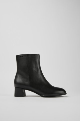 Neu Eingetroffen Camper Katie - Schwarze Lederstiefelette für Damen.
