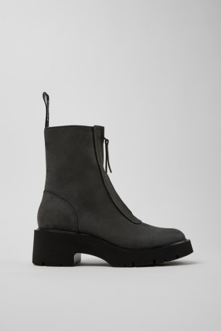 Neu Eingetroffen Camper Milah - Graue Mid-Boots aus Nubukleder für Damen.