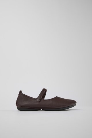 Neu Eingetroffen Camper Right - Weinroter Mary Jane-Lederschuhe für Damen