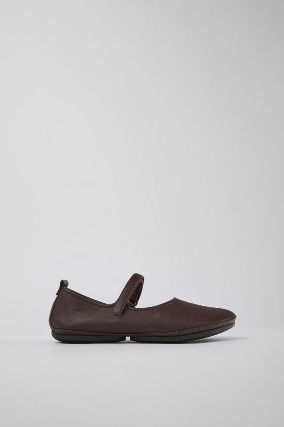 Neu Eingetroffen Camper Right - Weinroter Mary Jane-Lederschuhe für Damen Neu Eingetroffen Camper Right - Weinroter Mary Jane-Lederschuhe für Damen