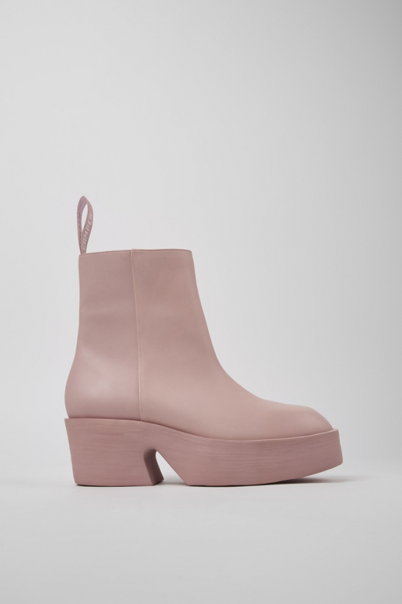 Neu Eingetroffen Camper Billie - Rosa Damenstiefel aus Leder Neu Eingetroffen Camper Billie - Rosa Damenstiefel aus Leder