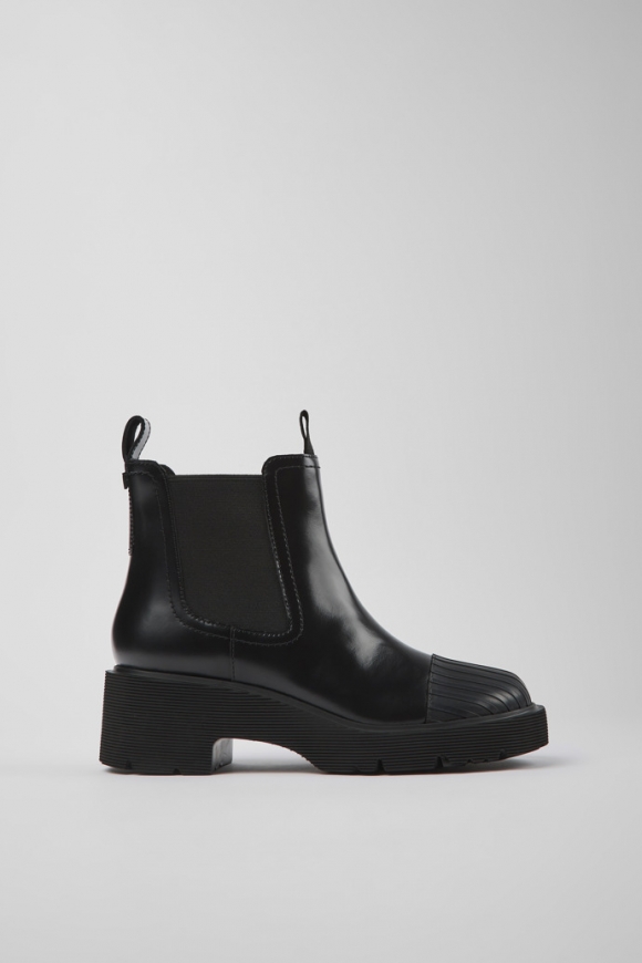 Neu Eingetroffen Camper Milah - Schwarzer Chelseastiefel für Damen aus Leder Neu Eingetroffen Camper Milah - Schwarzer Chelseastiefel für Damen aus Leder