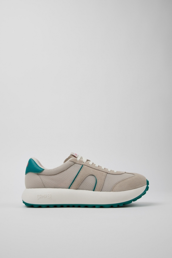 Neu Eingetroffen Camper Pelotas Athens - Mehrfarbiger Herrensneaker aus Recycling-PET und Nubukleder.