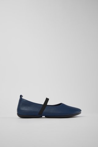 Neu Eingetroffen Camper Right Nina - Blauer Frauenschuh aus Leder. Neu Eingetroffen Camper Right Nina - Blauer Frauenschuh aus Leder.