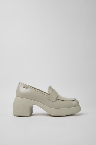 Neu Eingetroffen Camper Thelma - Grauer Damenschuh aus Leder Neu Eingetroffen Camper Thelma - Grauer Damenschuh aus Leder