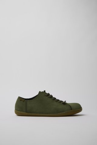 Neu Eingetroffen Camper Peu - Grüner Herrenschuh aus Nubukleder.