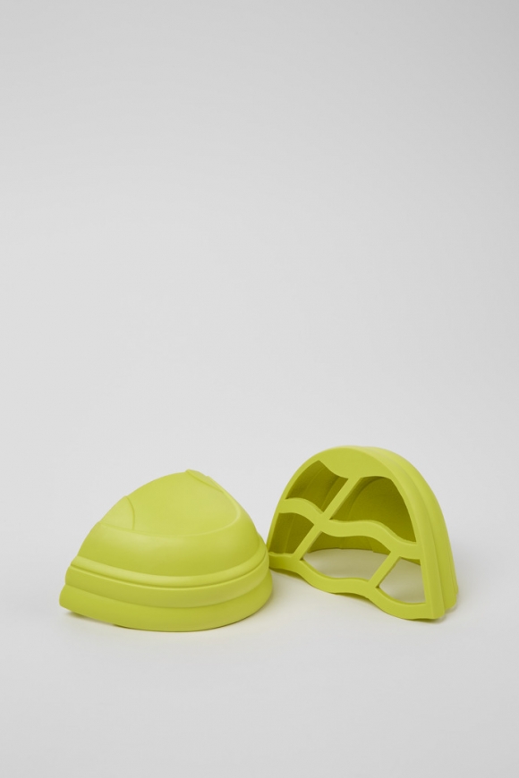 Neu Eingetroffen Camper Junction Runner Toe Caps - Zehenaufsätze aus Gummi in Grün-Gelb