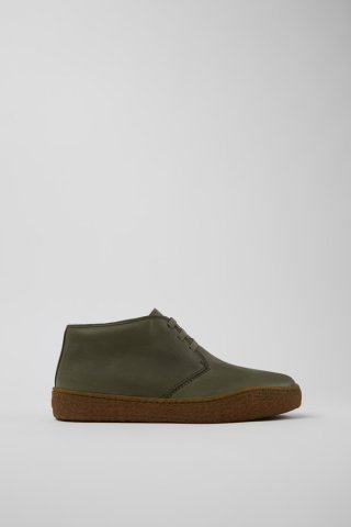 Neu Eingetroffen Camper Peu Terreno - Grüne Lederstiefeletten für Herren.