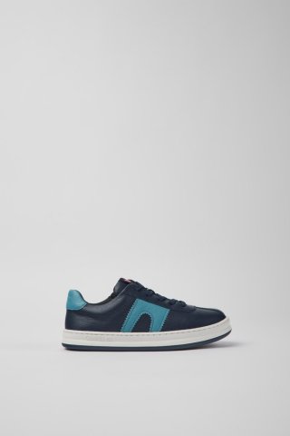 Neu Eingetroffen Camper Runner - Dunkelblauer Kindersneaker aus Leder Neu Eingetroffen Camper Runner - Dunkelblauer Kindersneaker aus Leder