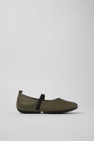 Neu Eingetroffen Camper Right - Grüner Schuh aus Leder für Damen.