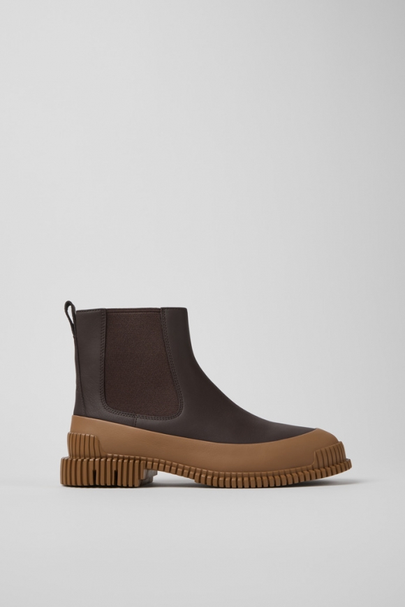 Neu Eingetroffen Camper Pix - Braun Chelseastiefel für Damen aus Leder Neu Eingetroffen Camper Pix - Braun Chelseastiefel für Damen aus Leder