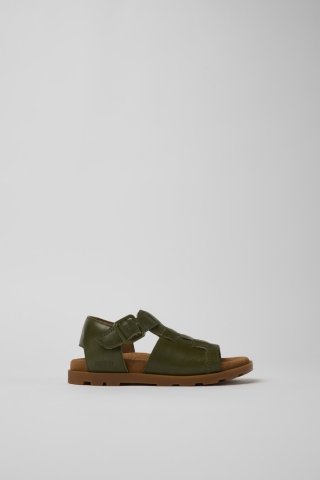 Neu Eingetroffen Camper Brutus Sandal - Grüne Ledersandalen