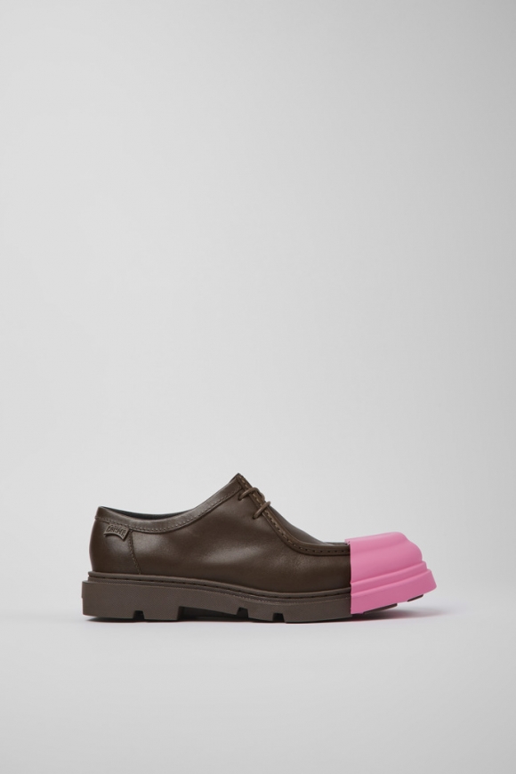 Neu Eingetroffen Camper Junction - Brauner Lederschuh für Damen.