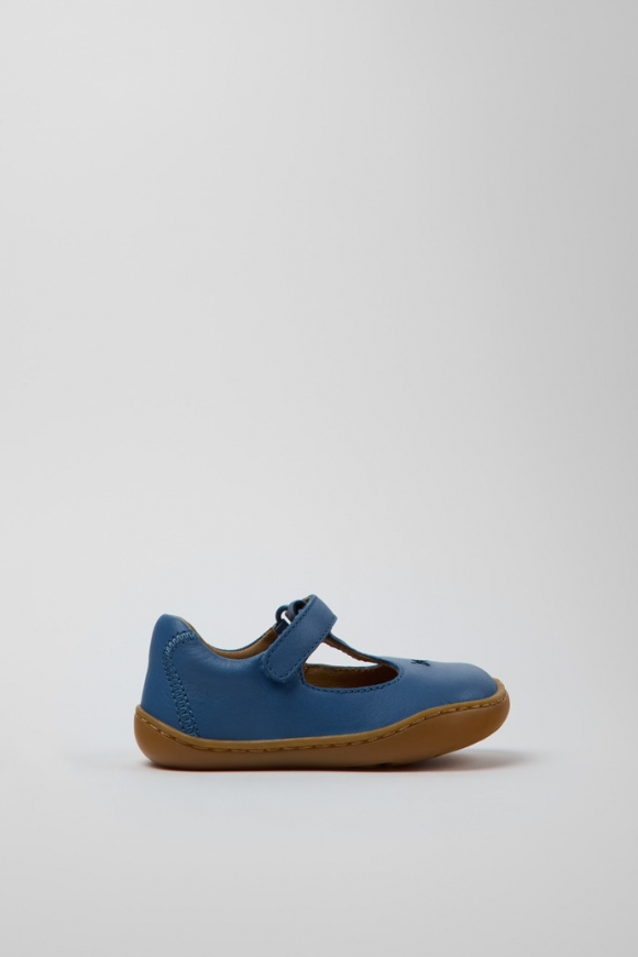 Neu Eingetroffen Camper Twins - Blauer Kinderschuh aus Leder.