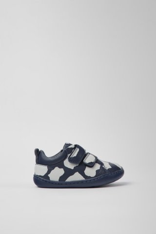 Neu Eingetroffen Camper Twins - Blau-weißer Kinderschuh aus Leder
